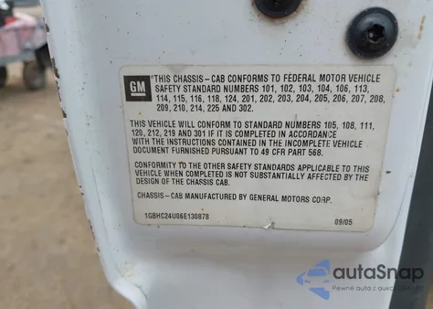 2006 Chevrolet Silverado 2500Hd Work Truck from USA, damaged, VIN 1GBHC24U06E130878